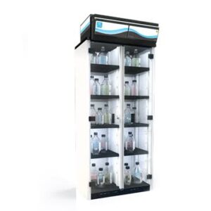 Erlab 834 Smart Chemical Storage Cabinet, with shelves and transparent doors