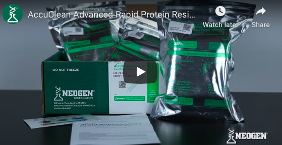AccuClean® Advanced Rapid Protein Residue Test Video AccuClean® Advanced Rapid Protein Residue Test Video